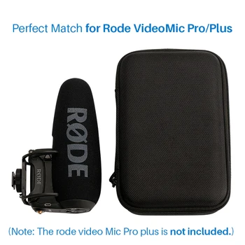 Mikrofon Dodatno Zaščito Shranjevanje Primera Polje za Rode VideoMic Pro Plus Na - Kamera Mikrofon Trdi Primeru Potovanja Torba
