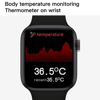 W56 Pametno Gledati Bluetooth Klic EKG Srčni utrip, Telesno Temperaturo Brezžični Serije 6 Smartwatch za IOS Android Telefon PK IWO 15 Max