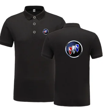 Nov Poletni Kratki rokav Polo Homme Visoko Kakovostnega Bombaža Moda za Buick logotip Tiskanja Polo Majica Priložnostne Poslovnih Camisa Polo