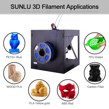 SUNLU 3D Tiskalnik, ki z Žarilno PETG 1.75 mm 1 KG, Z Plastično Konico Petg Žarilno Ne Mehurček