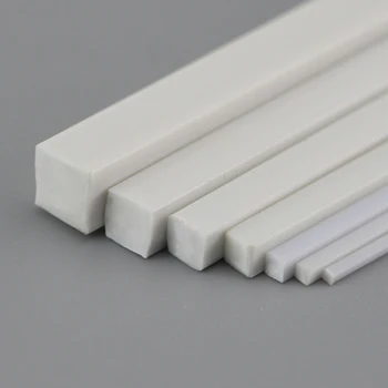 ABS DIY obsega ABS nemoteno square bar palico Dia 5,0 mm dolžina 50 cm Bar za arhitekturni model Postavitev materiali za izdelavo