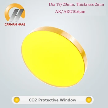 Carmanhaas CO2 ZnSe Laser Zaščito Okno Leče Zaščitno Steklo Za Laserski rezalni Stroj Dia 19. in 20./25 mm Debel 2 mm