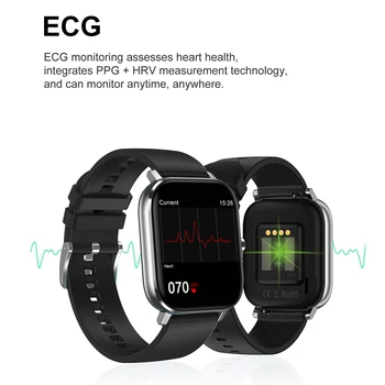 LEMFO DT35 Pametno Gledati 2020 PPG EKG Bluetooth Klic 24-Urna Srčnega utripa DIY Watch Face Za Moške Android