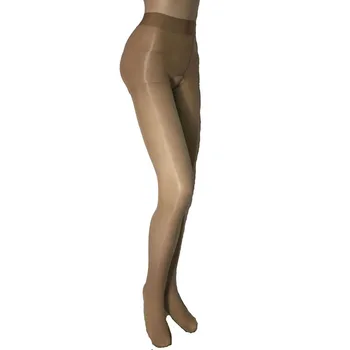 Seksi Ženske Nogavice 8D Sijajni Sijoče Odprite Mednožje Crotchless vidi skozi Mokri Videz Pantyhose Klub Nosijo Nogavice, hlačne Nogavice