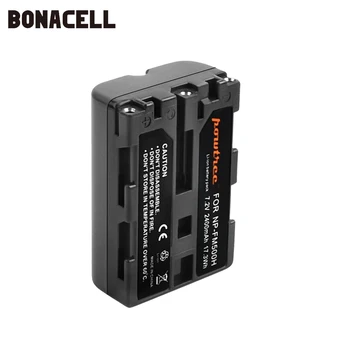 Bonacell 2400mAh NP-FM500H NP FM500H NPFM500H Fotoaparat Baterija Za Sony A57 A58 A65 A77 A99 A550 A560 A580 Baterije L50
