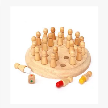 Puzzle igrače, lesene pomnilnik šah očetovstva igre barvo pomnilniške igrače brezplačna dostava