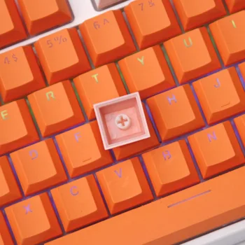 Kontrast Barve PBT Mehanske Keycaps Dvojni Strel Vbrizgavanje Oranžna Bela Combo 104 Ključ NAS Postavitev Keycap Za Gaming Tipkovnica
