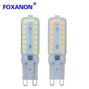 Foxanon 6Pcs 110V 220V G9 LED svetilka Svetilka 3W 5W 7W 2835 SMD Svetloba, možnost zatemnitve Koruza, Bučke Luz Pozornosti, ki Nadomešča Halogensko Razsvetljavo