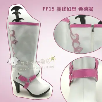 Final Fantasy XIV Cindy Aurum cosplay kostum, Čevlje, škornje punk lolita po Meri