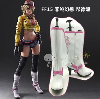 Final Fantasy XIV Cindy Aurum cosplay kostum, Čevlje, škornje punk lolita po Meri