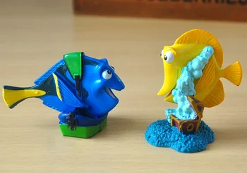9pcs/5 cm veliko figuric Igrače Clownfish, Jadrovnica Lutka PVC Garažna Komplet Igrač Otroci Brinquedos