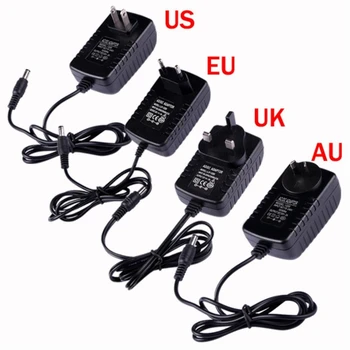 4 Vrste Visoke Kakovosti EU/ZDA/velika britanija/AU Priključite AC 110-240V Na DC 12V 2A Napajalni Adapter Za CCTV Varnosti IP Kamere