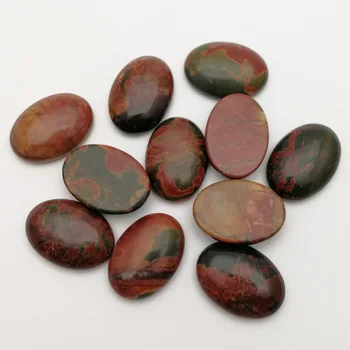 Moda 12pcs sanje rdeče naravnega kamna kroglice 25x18mm ovalne chrysoprase za Obroč, nakit, dodatki, brez skritih brezplačna dostava