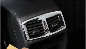 Avtomobilska dodatna oprema ABS Chrome Trim Zadaj klimatska naprava pokrov vtičnice dekoracijo Za Peugeot 3008 2012 2013