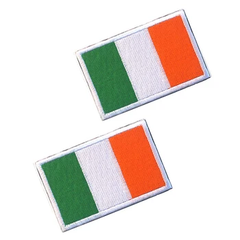 5pcs/veliko Vezenje Obliž Irska Nacionalna Zastava Vojaško Taktično Zapestnica Tkanine Nalepke Šivanje Aplicirano Za Oblačila Skp Vrečko