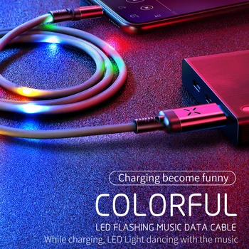 MCDODO Nadzor Glasnosti LED USB Kabel, Hitro Polnjenje Mobilnega Telefona Polnilnik Žice Kabel Za iPhone 12 11 Max Pro Xs Xr X 8 7 6s 6 Plus