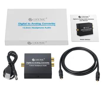 Neoteck 96 khz Digitalno Analogni Analogni Pretvornik 24-bitni S/PDIF Audio DAC Pretvornik Napajalnik Za Amp