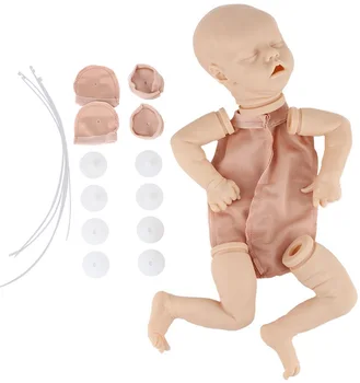 Veren Realne 17Inch Prerojeni Baby Doll za Vgradnjo DIY Prazno Lutka Vinil Unpainted Nedokončane Lutka Delov Ročno izdelane Igrače Božič Darilo