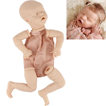 Veren Realne 17Inch Prerojeni Baby Doll za Vgradnjo DIY Prazno Lutka Vinil Unpainted Nedokončane Lutka Delov Ročno izdelane Igrače Božič Darilo