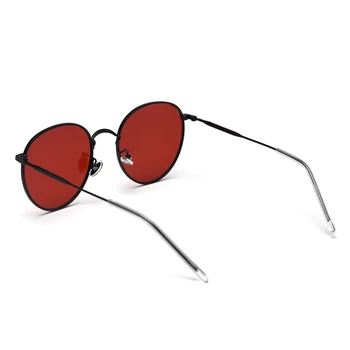Peekaboo kovinski okrogla sončna očala ženske polarizirana rdeče oranžna retro sončna očala za moške vožnje očala pribor 2019 poletje