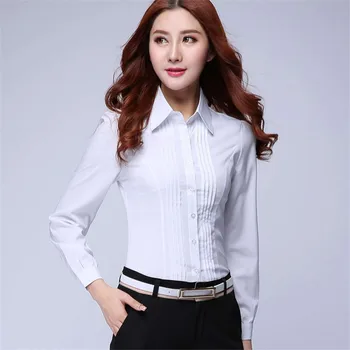 Korejski Ženske Majice Urad Dama Belo Srajco Ženske Majice z Dolgimi Rokavi Ženska Bluza Vrhovi Plus Velikost 5XL Blusas Mujer De Moda 2020