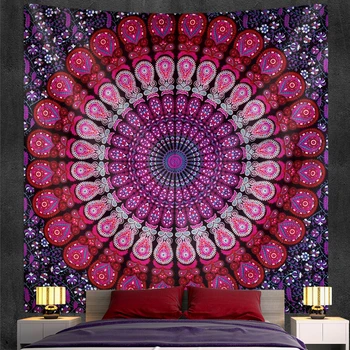 Mandala vzorec doma dekoracijo fantasy scene tapiserija, dekoracijo sten Hipi Bohemian dekorativni stanja joga mat kavč odejo
