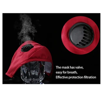 3PCS/20FILTERS Fashion Obraza Masko za Prah Ventil Proti Onesnaževanju Meglica Dihalno Masko Pm2.5 Prahu Filter Zaščitni Usta Pranje Maska