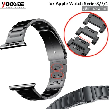 Iz nerjavečega Jekla Apple Watch Band Enostavno razstaviti Zamenjava Pasu za Apple Watch Series2 Series3 Series1 38 mm/42mm