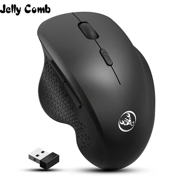 Jelly glavnik 2.4 G Wireless Mouse 6 Gumbe Gaming Miška 800/1200/1600DPI USB, Ergonomska Tiho Miši za Prenosni računalnik Namizni Računalnik