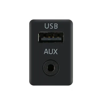 Biurlink Avto Aux/USB Plošči Stikalo Gumb DIY AUX USB Adapter 12Pin Avdio Priključek Zadaj za VW Golf, Passat