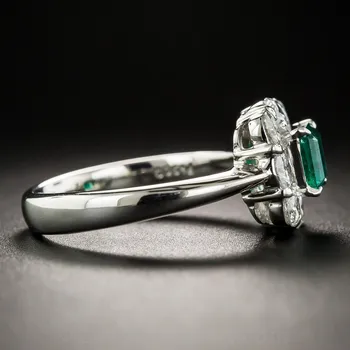 Plemenito retro ustvarjalni razred AAA cirkon za ženske poročni prstan obletnico posla nakit