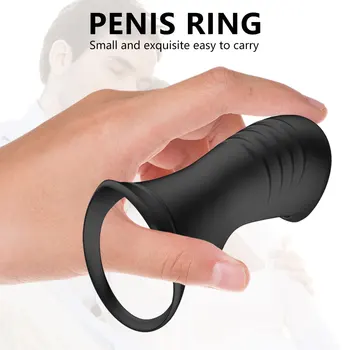 Nove Penis Obroči Black Nepremočljiva Petelin Obroči Penis Rokav za Moški Penis Masaža Trener Extender Obroči za Odrasle začetnike Erotične Igrače