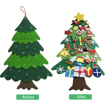 3D DIY Čutiti Božično Drevo Božični Okraski Za Dom Božično Drevo Okraski Božič, Darila, Novo Leto 2020 Navidad Noel