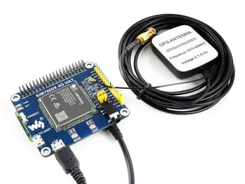 Waveshare 4G/3G/2G/GSM/GPRS/GNSS KLOBUK za Raspberry Pi, ki Temelji na SIM7600G-H,LTE CAT4, Globalna Različica