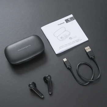 SoundPEATS TWS Bluetooth 5.0 Slušalke 2600mah Polnjenje Primeru Touch Kontrole Pravi Brezžični Čepkov Z 14.2 mm Voznik TureBuds