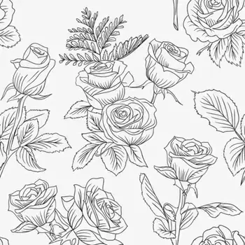 AZSG Lepa Rose Cvetje Jasno Znamk Za DIY Scrapbooking Dekorativni Kartico, zaradi česar Obrti Zabavno Dekoracijo Dobave 13*13 cm