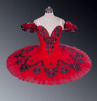Strokovno Balet Tutu Kostum Balet Tutus Klasična Balerina Fazi Rdeče Paquita Princesa Kitri španski ples carmen
