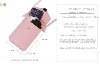Otipljiva PU Usnje Spremembe Vrečko Mobilni Telefon Vrečko Primeru Za IPhone 11 Pro Max Samsung Huawei Xiaomi Žep Vrečko Prostem Roko Torbici