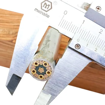 Nož DIY Ročno izdelan Kompleksen vzorec Diy nož Ročaj vijak sponke Mozaik Pin (0.47