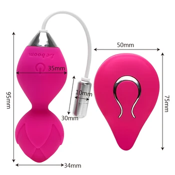 IKOKY Vibrator Keglove Žogo Sex Igrače za Ženske, Vadba Vaginalne Brezžični Daljinski upravljalnik z vibriranjem Jajce Klitoris Stimulator