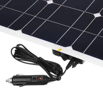 55x53cm 50 W 12V/5V DC USB Mono Solarni Panel Monokristalne Prilagodljiv Solarni Polnilec Za Avto RV Čoln Polnilnik Nepremočljiva