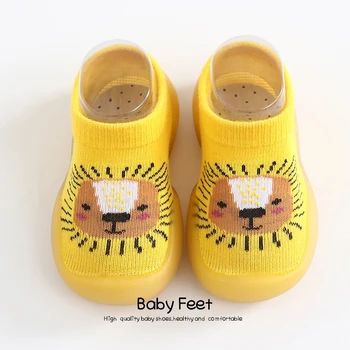 Unisex Baby Čevlji Prvi Čevlji Malčka Prvi Pohodniki Fant Mehke Gume, ki je Edini na Prostem Baby Čevlji Srčkan Živali Baby Škorenjčke Anti-slip