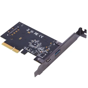 10Gb/s PCIe na USB 3.1 Tip-C + Vrsta-širitev kartice, omrežne kartice sim ZA namizni RAČUNALNIK računalnik ASM1142 Čip Varstvo primeru