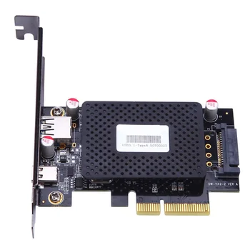 10Gb/s PCIe na USB 3.1 Tip-C + Vrsta-širitev kartice, omrežne kartice sim ZA namizni RAČUNALNIK računalnik ASM1142 Čip Varstvo primeru