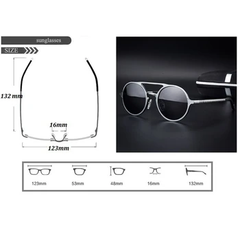 MUSELIFE blagovne znamke aluminija, magnezija polarizirana sončna očala 2021 sončna očala za moške krog vožnje punk očala shadow Oculus masculino