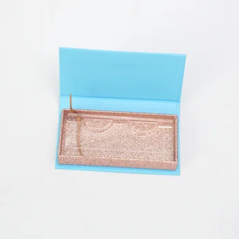 Debelo Trepalnico Škatle Embalaža Trepalnic Polje Paket Po Meri Blue Rose Zlata Magnetnih Primeru Prodajalci Kozmetični