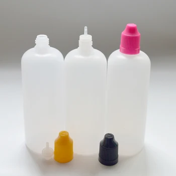 5pcs 120 Ml Prazno Plastično Iglo Kapalko Steklenico E-Tekočina Vape Soka Steklenice z Childproof Skp Dolgo Tanko Nasvet