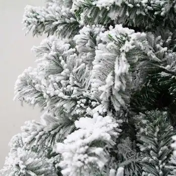120 cm Umetno Božično Drevo Novo Leto Doma Okraski, Namizno Okrasje Bela Zgrinjati Snežinka Božično Drevo Doma Dekor