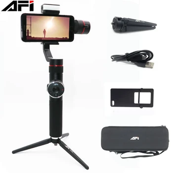 AFI V5 3-Osni Ročni Pametni Gimbal Telefon Stabilizator za iPhone 11 11Plus XS X 8Plus 8 7P 6S Samsung & Gopro Kamera Akcija