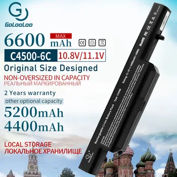 Golo 6Cells Baterija Za Clevo C4500BAT-6 C4500BAT 6 C4500BAT6 B4100M B4105 B5100M B5130M B7110 C4100 C4500 C4500Q C5100Q C5500Q
